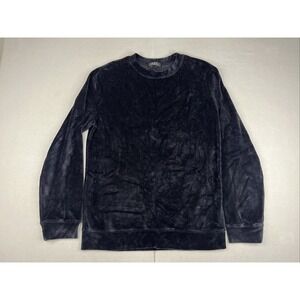 APC Velour Long Sleeve Sweater Shirt Men Size L Black